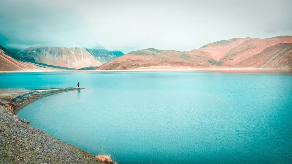 Frozen Pangong Winter